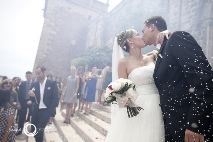 Besos de boda. Foto: Joseph Alfaro