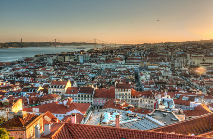 Vista panorâmica de Lisboa. Foto: Alexander De Leon Battista / Flickr