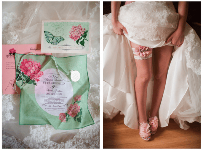 Una boda increíble con detalles en color verde y rosa - Foto Katelyn James