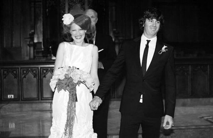Una boda al estilo mod de los años 60 - Foto Leah McCormick