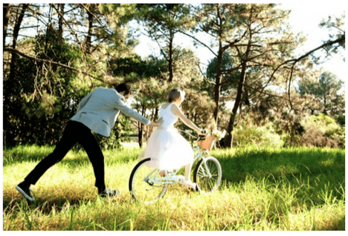 Decoración de una boda con bicicletas - Foto Infinity Photography