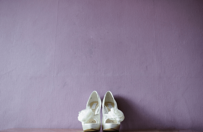Detalle de los zapatos de la novia - Foto Nadia Meli