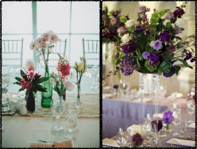 Decoración de boda con flor lisianthus - Foto Erika Delgado y Jonas Peterson