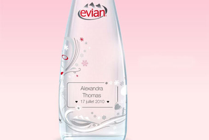 Bouteille d'Evian personnalisée Myevian