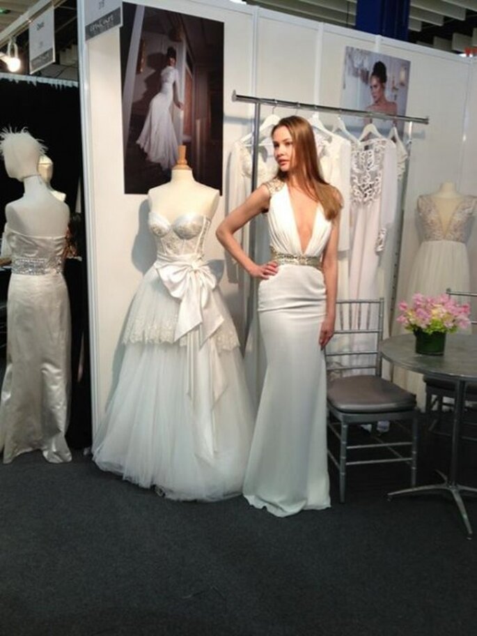 Vestido de novia de Yaki Ravid presente en el bridal market - Foto Yaki Ravid