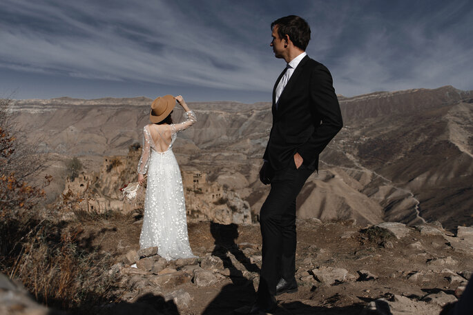 Краски Дагестана: свадебная съемка на фоне гор