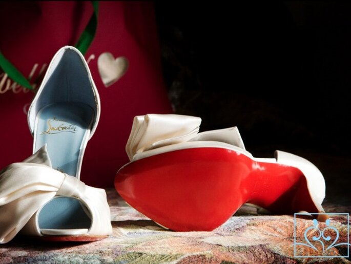 christian louboutin blue wedding shoes