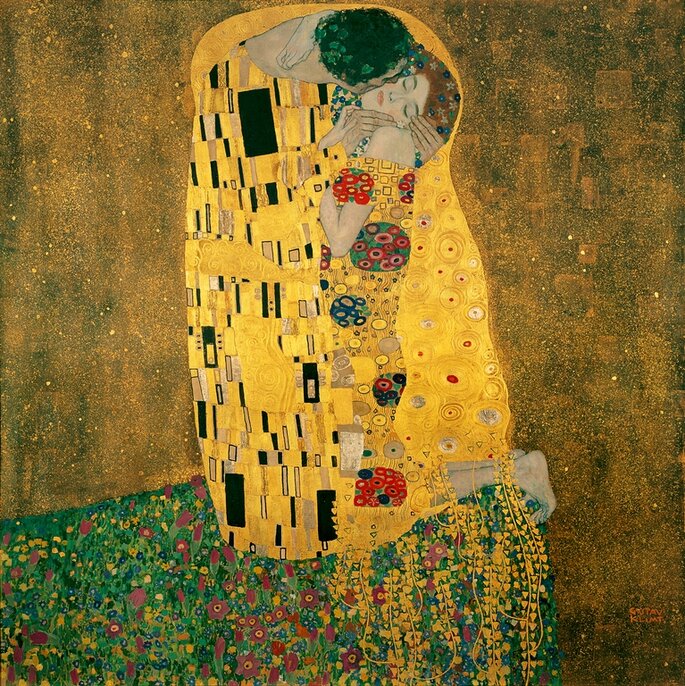 quadro O Beijo – Gustav Klimt