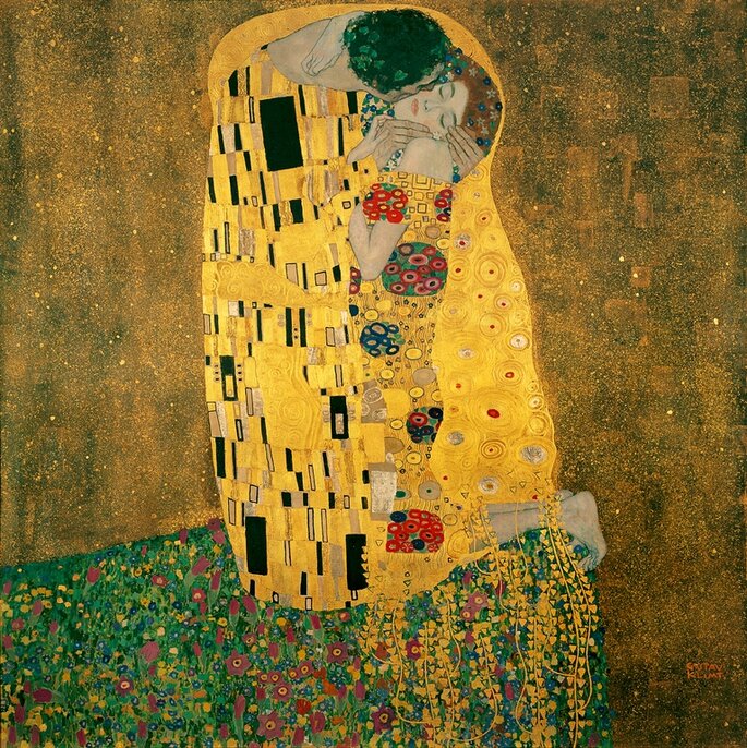 El beso, de Gustav Klimt