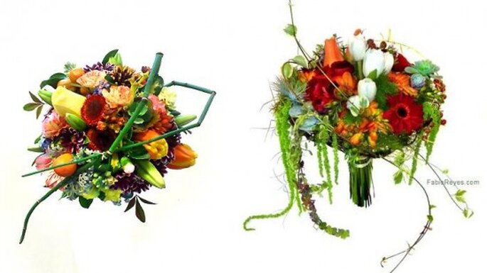 Ramos de novia.Fotos Favio Reyes, diseño en flores.
