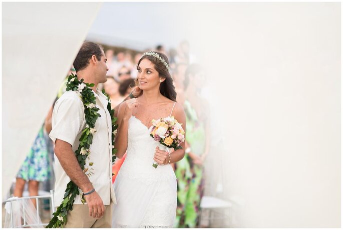 Vero y Rolo Hawaiian Beach Wedding