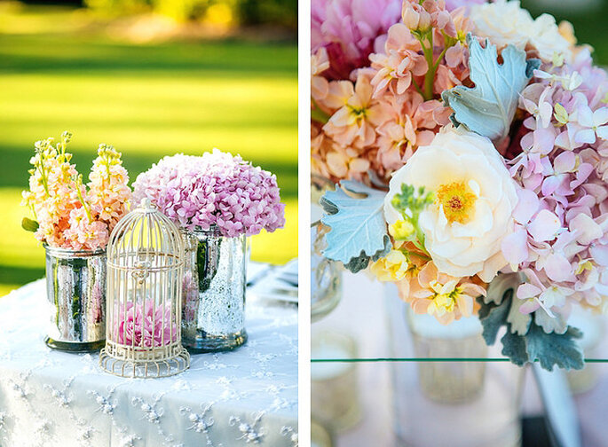 Flores en colores pasteles. Foto: Closer to Love Photographs