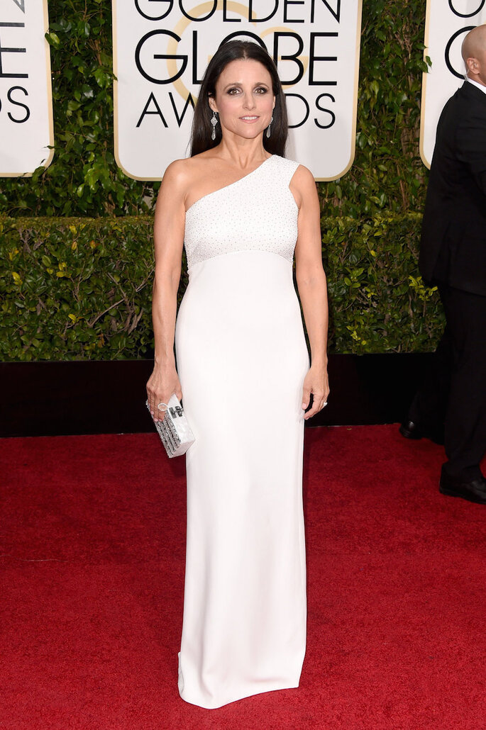 Las mejor vestidas de los Golden Globe Awards 2015 - Narciso Rodríguez (Julia Louis Dreyfus)