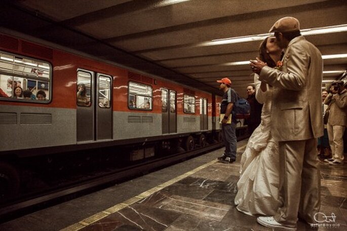 La boda de Elda y Pepe en el Gran Hotel de la Ciudad de México. Fotografía Arturo Ayala