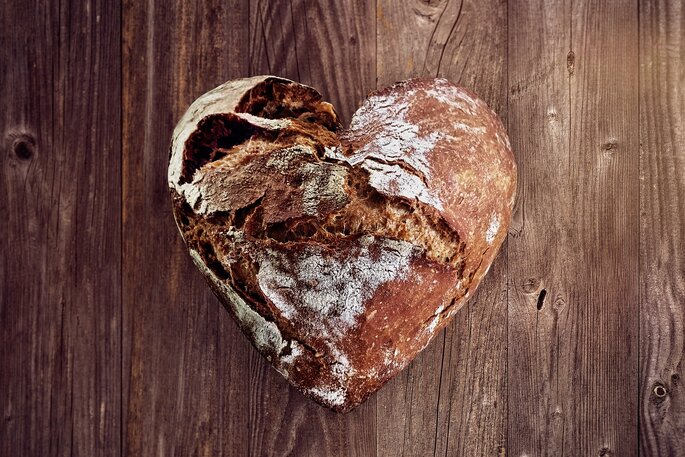Chleb w kształcie serca