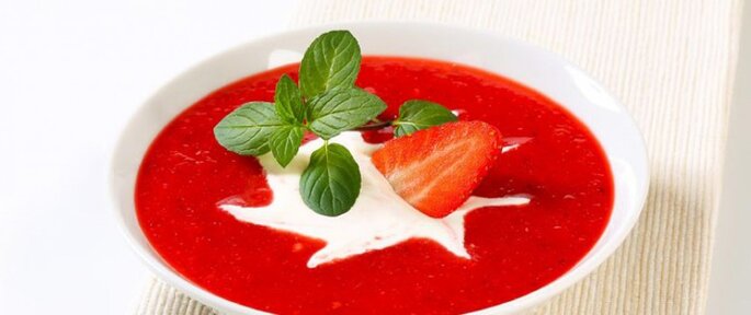 Photo : soupe de fruits. Retrouvez la recette ici. 