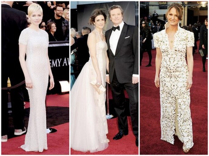 White Oscar dresses 2011