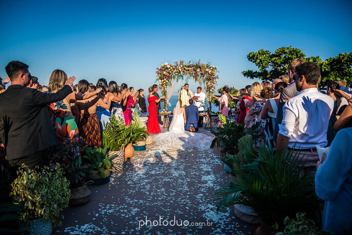 Casamento de frente para o mar no Rio de Janeiro