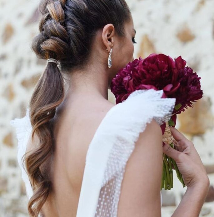 Coiffures de mariée avec tresses