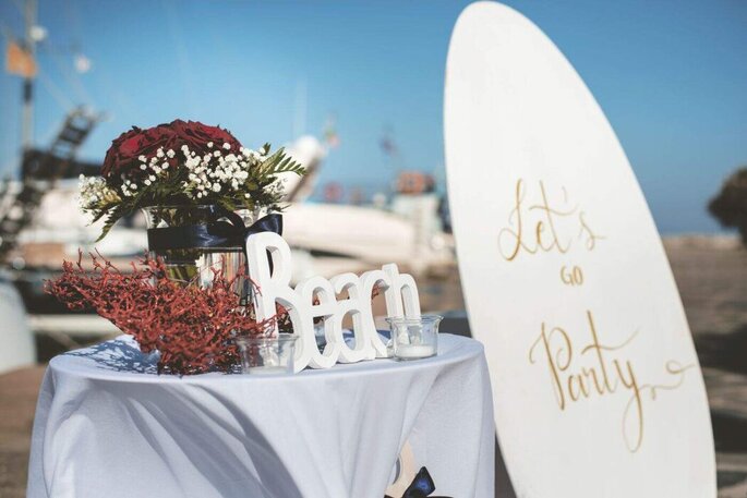 allestimento beach wedding