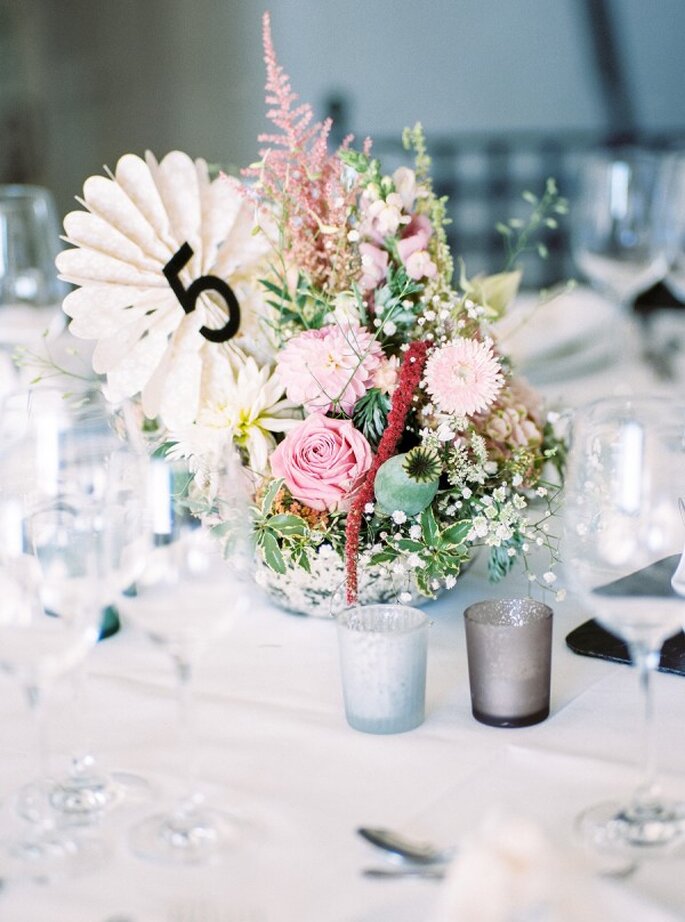 Indicadores de mesa para tu boda - Foto Birgit Hart Fotografie