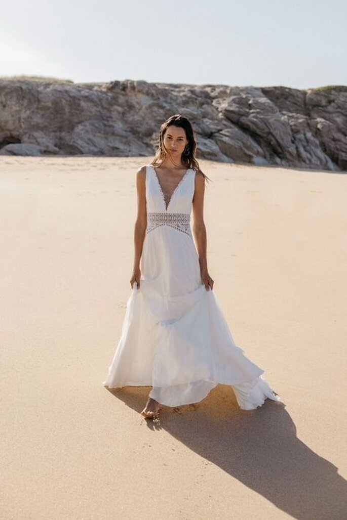 robe de mariée minimaliste pour cérémonie civile