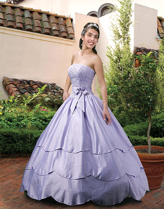 Vestidos de novia de color lila