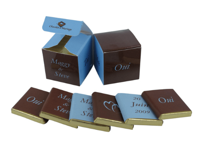 Des chocolats comme cadeaux d'invités, quoi de plus savoureux ? - Photo : Chocolat de Mariage