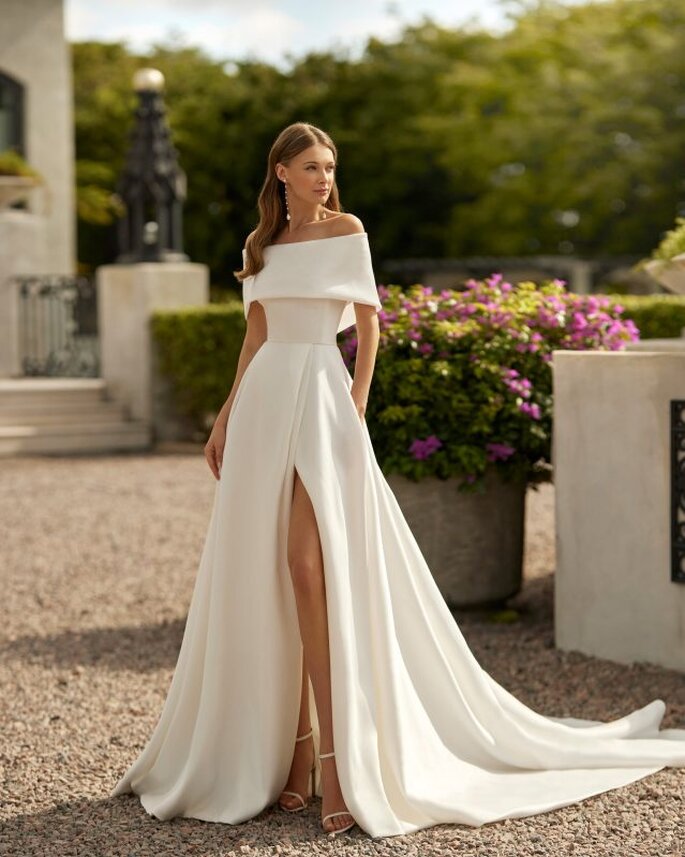 Vestido de noiva estilo minimalista