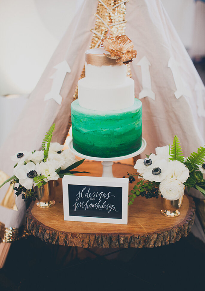 El pastel de bodas perfecto para armonizar con esta inspiración - Foto Mr Haack