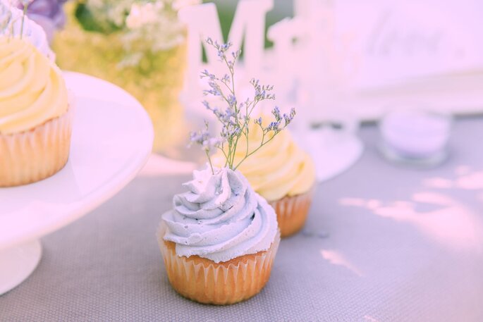 Cupcakes bei der Hochzeit im Tessin.