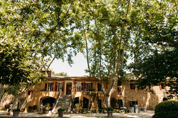 moulin ombragé pour mariage en Provence