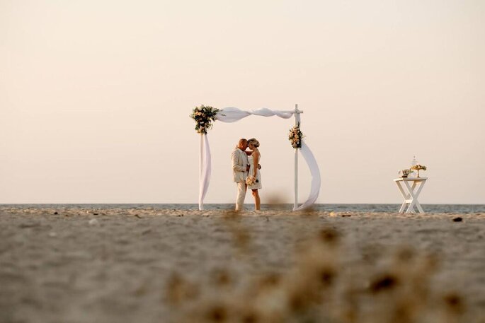 Renouvellement de vœux sur la plage