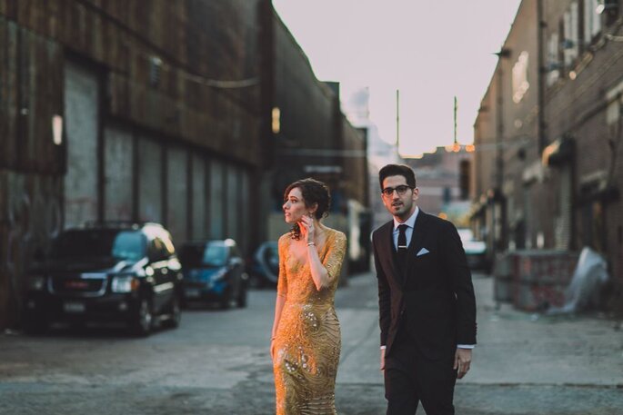 A Rustic Vintage Wedding In An Urban Loft Maya Uri Say I Do In New York 7735