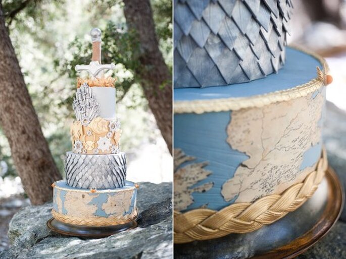 Pastel de bodas inspirado en la serie Game of Thrones - Foto Candice Benjamin