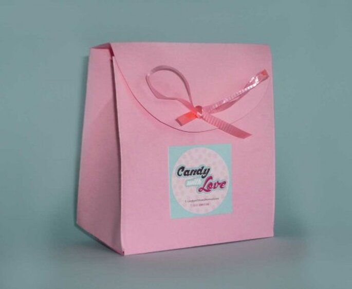 Caja de dulces personalizada. Fotografía Candy with love