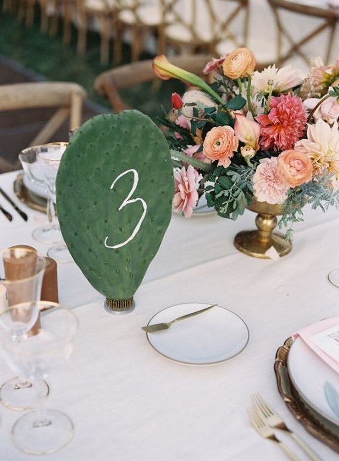 Mantel verde con diseño de Cactus y flores para mesa decoración de 