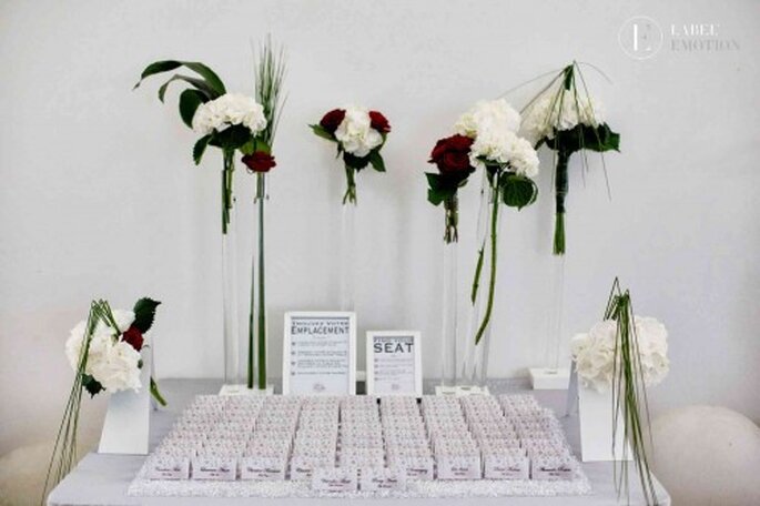 Escort cards table Label' Emotion Montpellier Wedding Planner 