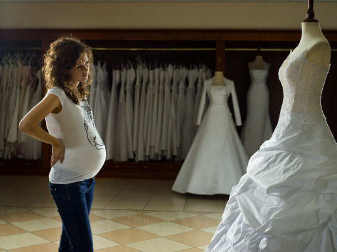 Moda para novias embarazadas