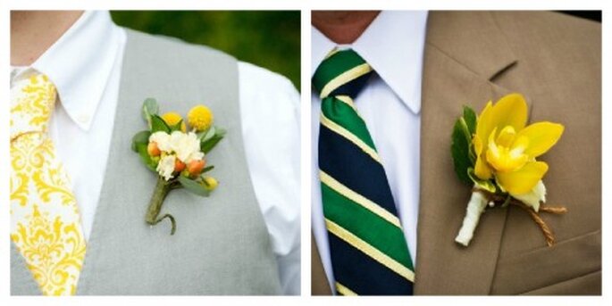 Bunte Krawatten peppen schlichte Anzüge auf – Foto: Holland Photo, Lindsay B.