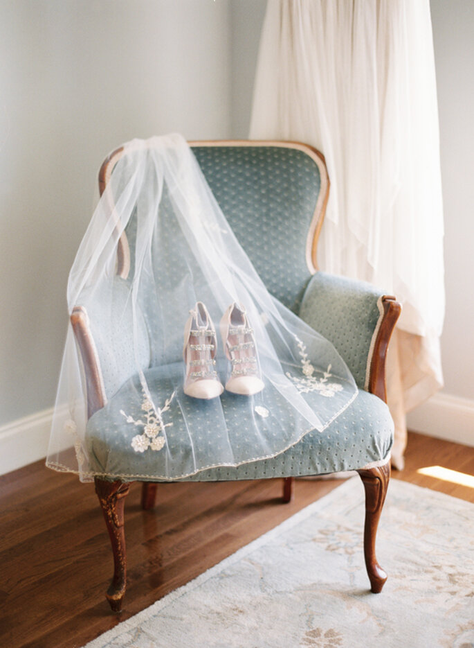Decoración de boda con tonos polveados y románticos - Cassidy Carson Photography