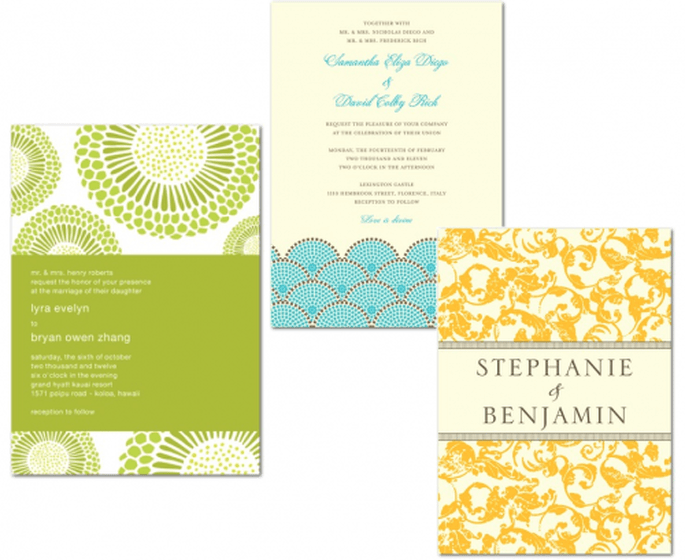 Invitaciones coloridas para tu boda en primavera - Foto Wedding Paper Divas