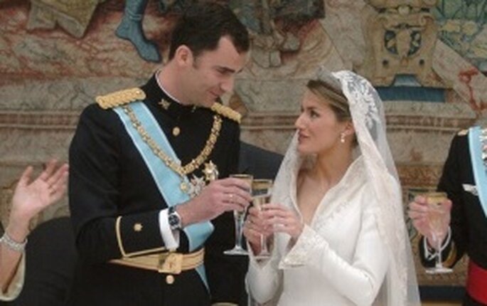 El brindis de la boda entre Letizia y Felipe
