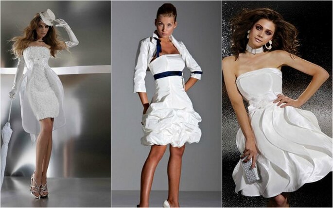 La robe de mariée courte, toujours aussi tendance ! Collection Gritti Spose 2012 - Photo www.grittispose.com