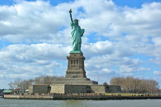 Flitterwochen USA. Freiheitstatue New York. Foto: Carl-Ernst Stahnke / pixelio.de
