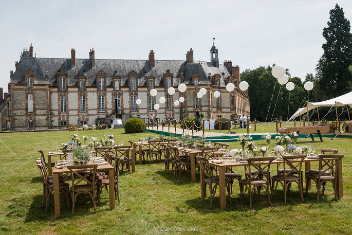 Garden party dans un château des Yvelines