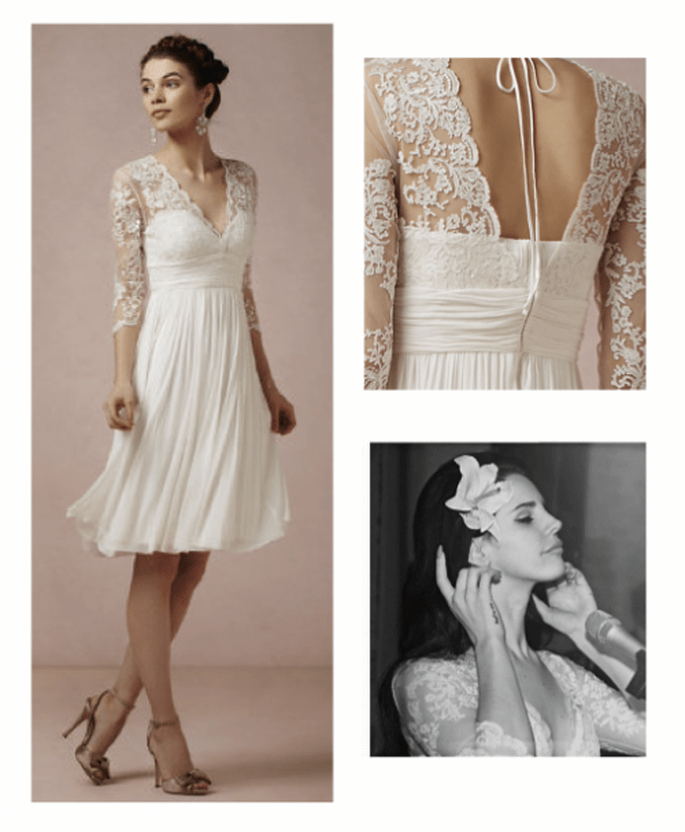 Look de novia inspirado en el estilo de Lana del Rey - Foto Catherine Deane Facebook