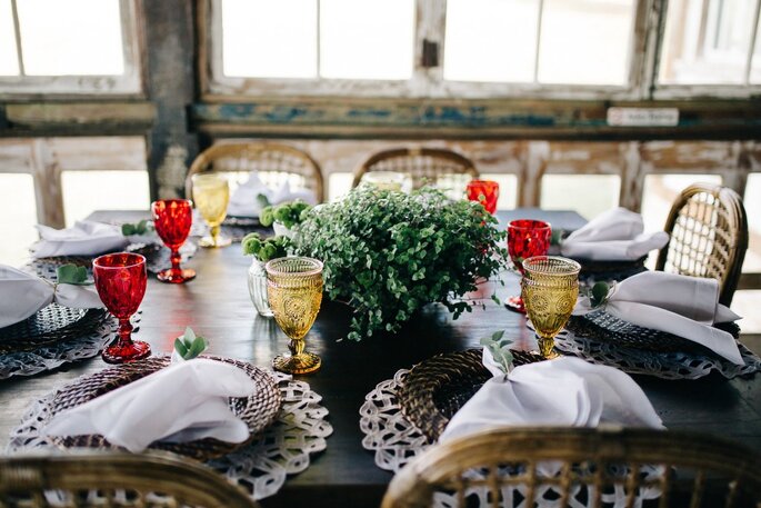 decoração de mesa casamento