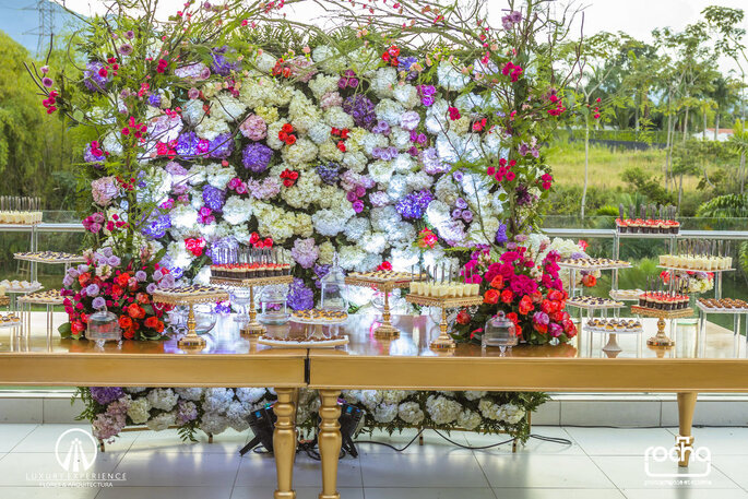Luxury Events Wedding Planner decoración floral