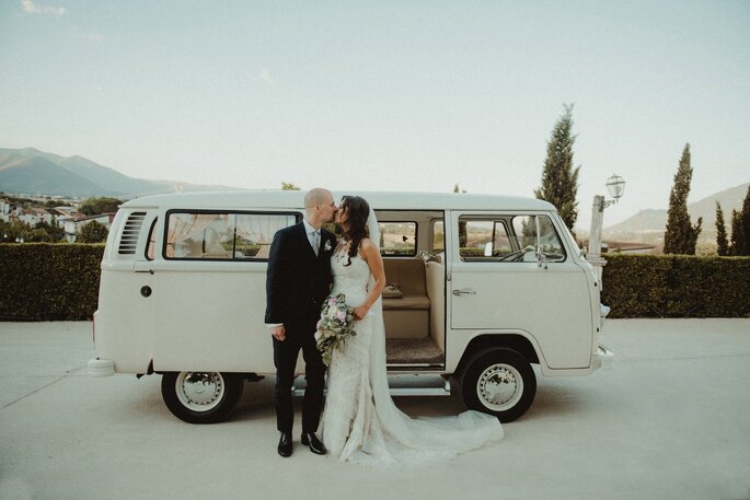 combi VW mariage wedding mariés